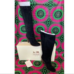 Coach EFFIE RICH suede black boots 30005329 🖤You’ll 🖤 them!🖤